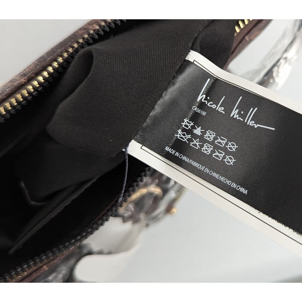 Nicole Miller Crossbody Shoulder Bag Purse + Coin Pouch - Picture 6 of 9